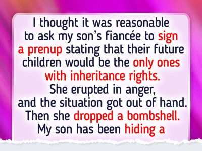 I Told My Son’s Fiancée, If You’re Marrying in, Your Kid Gets Nothing